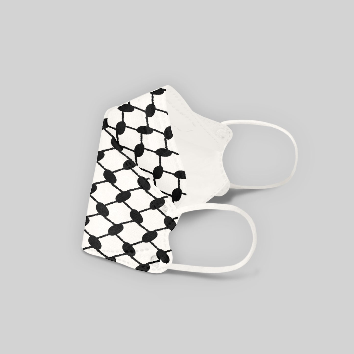 Recyclable Adult Keffiyeh 3D Face Masks with KN95 Protection KF94 Style