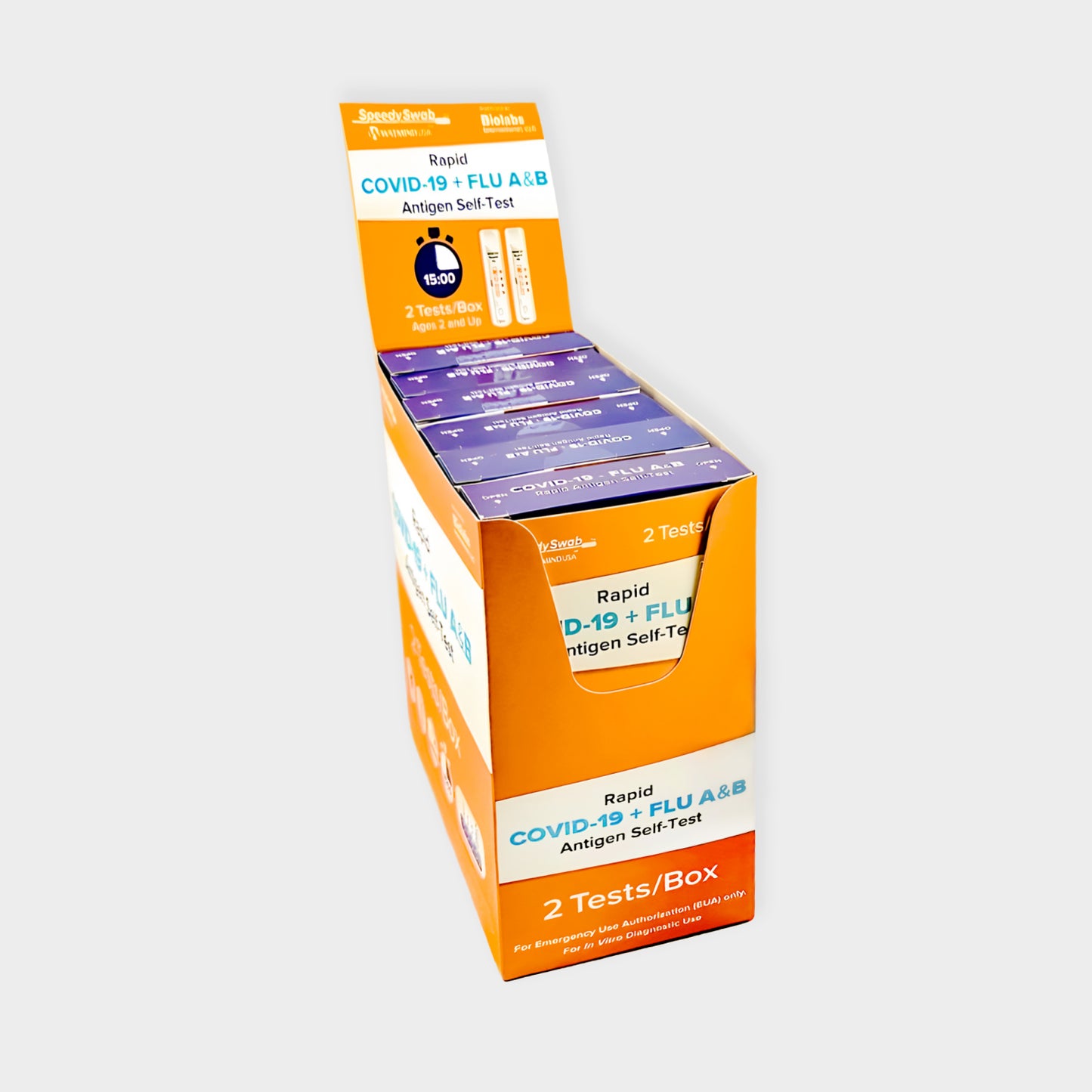 SPEEDYSWAB AT-HOME COVID-19 and FLU A&B COMBO TEST OTC
