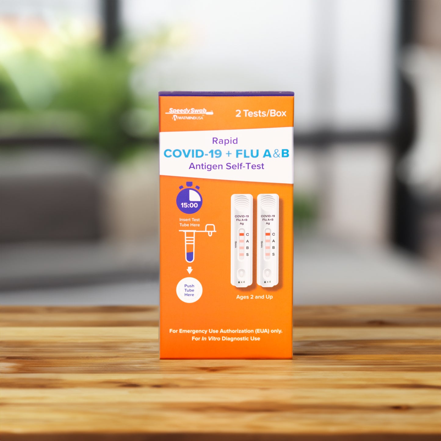 SPEEDYSWAB AT-HOME COVID-19 and FLU A&B COMBO TEST OTC