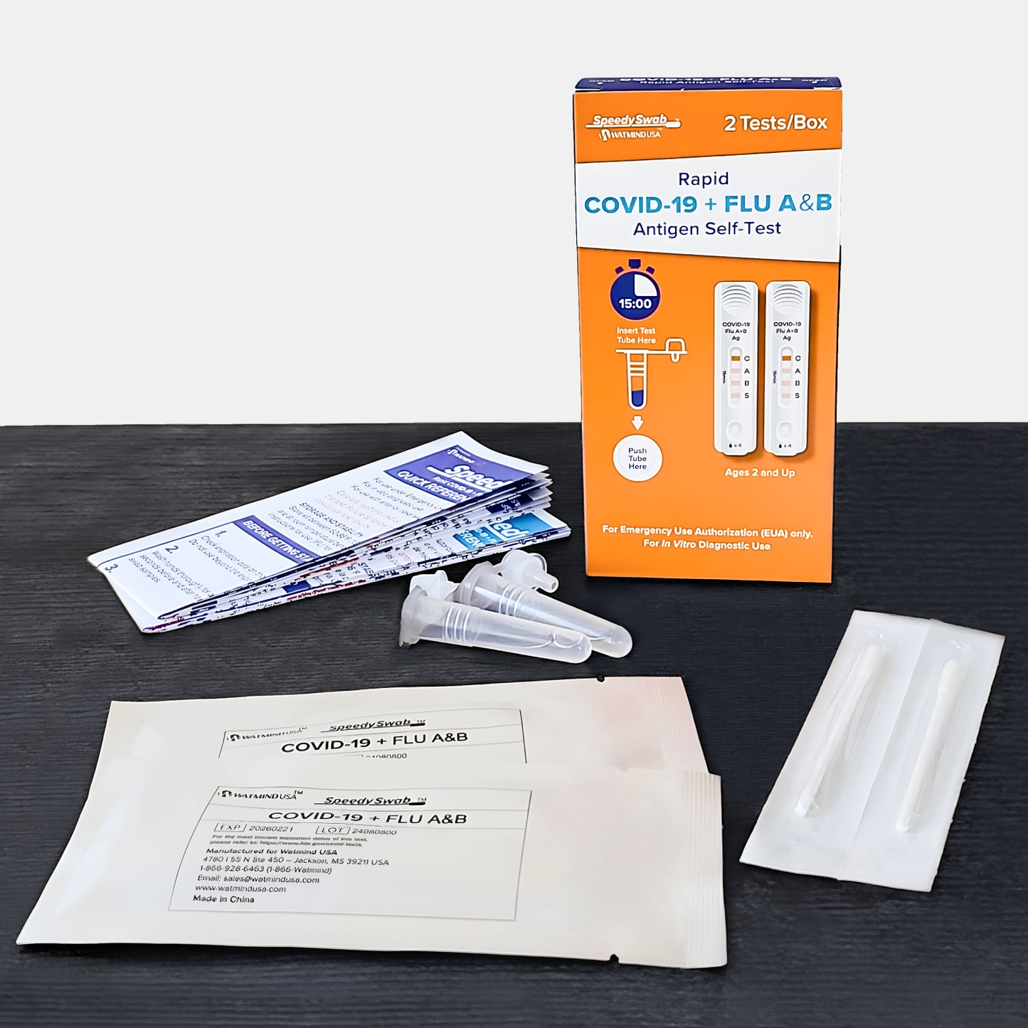 SPEEDYSWAB AT-HOME COVID-19 and FLU A&B COMBO TEST OTC