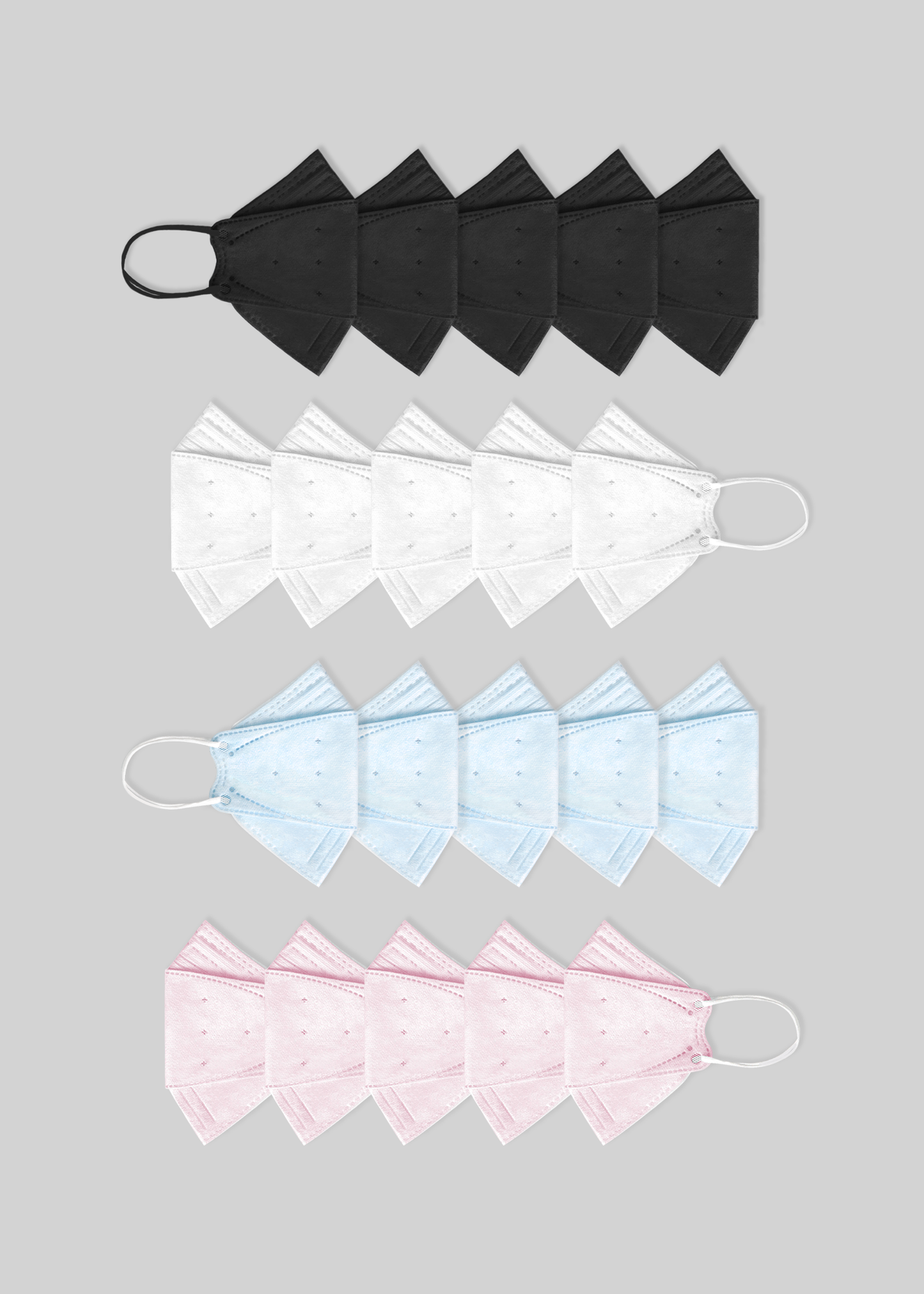 Recyclable Kids’ 3D Face Masks with KN95 Protection KF94 Style