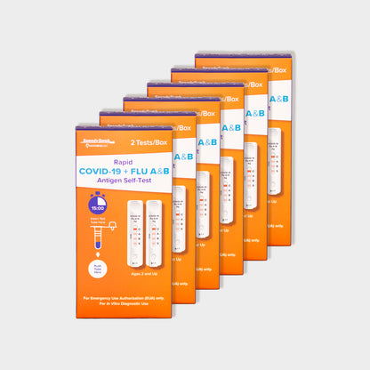 SpeedySwab™ Rapid COVID-19 + Flu A&B At-Home Antigen Test Kit (OTC)