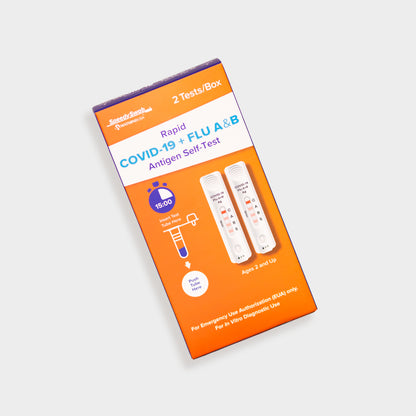 SpeedySwab™ Rapid COVID-19 + Flu A&B At-Home Antigen Test Kit (OTC)